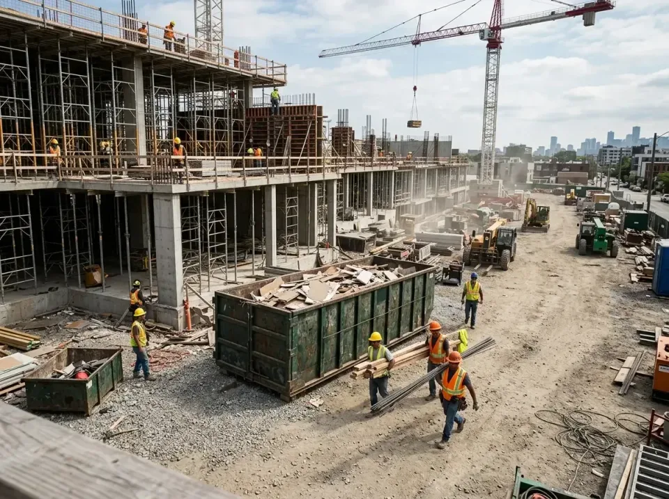 commercial-construction-site-w-002 — frequently asked questions, Low Cost Construction Dumpster Rental in Okeechobee, FL